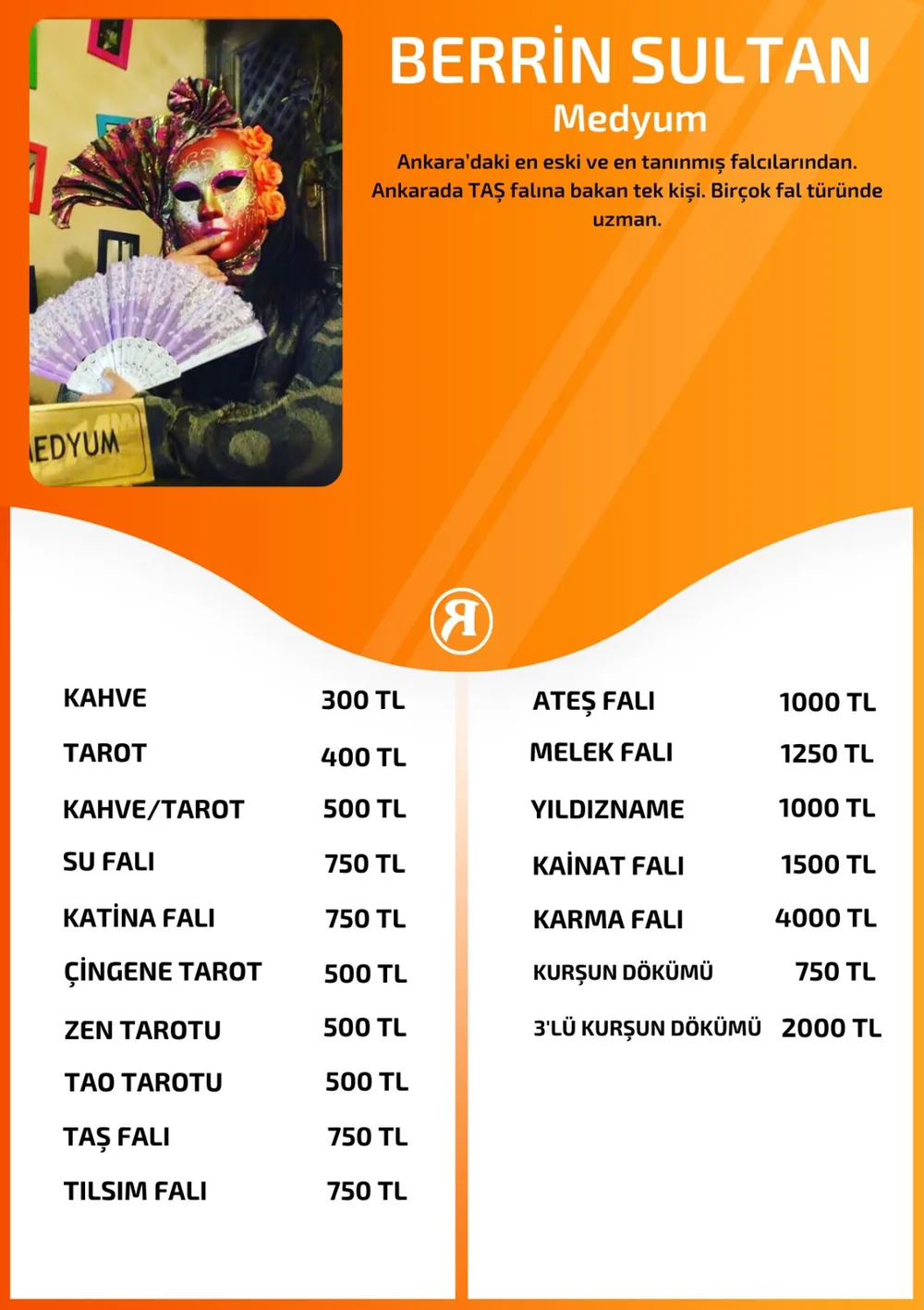 Berrin Sultan hizmetleri, fiyat listesi ve hikayesi