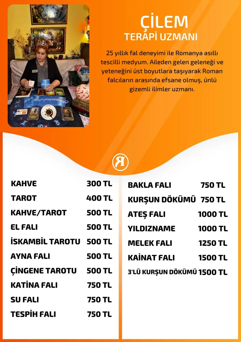 Çilem hizmetleri, fiyat listesi ve hikayesi