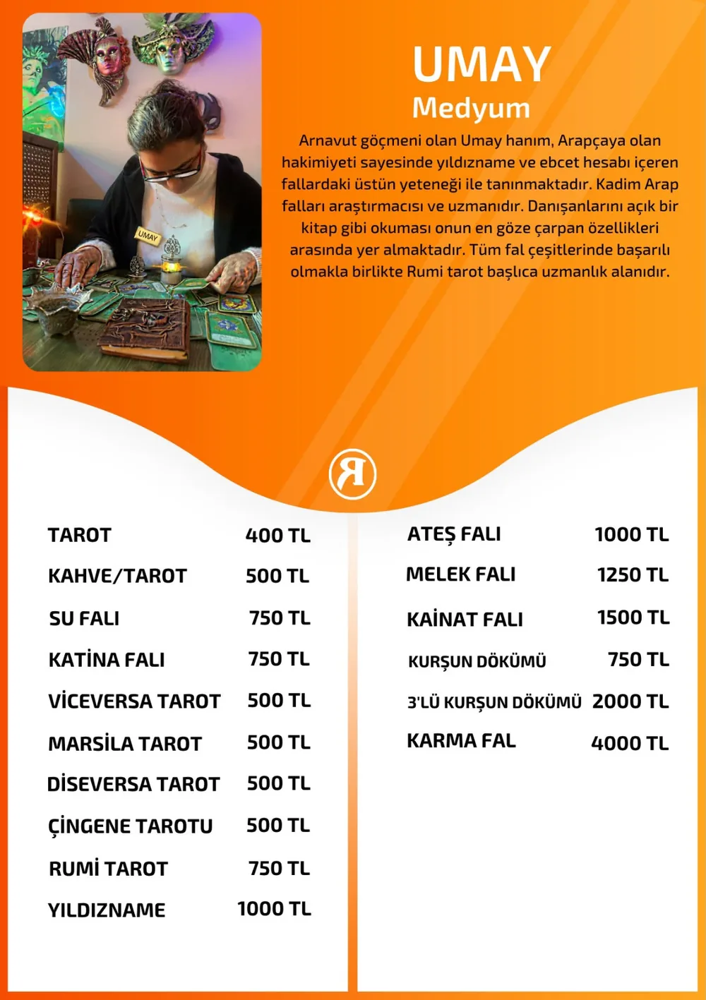 Umay hizmetleri, fiyat listesi ve hikayesi
