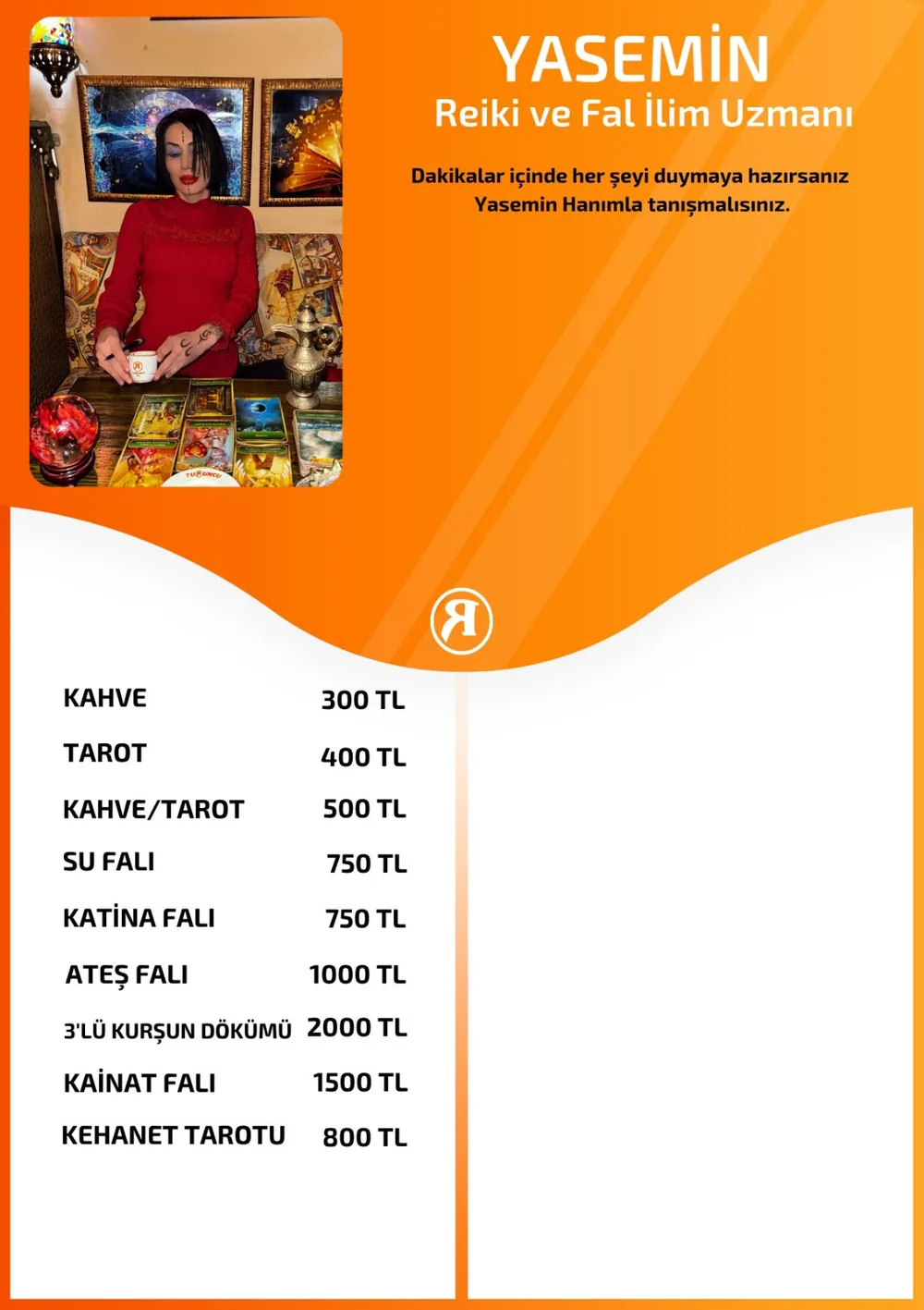 Yasemin hizmetleri, fiyat listesi ve hikayesi